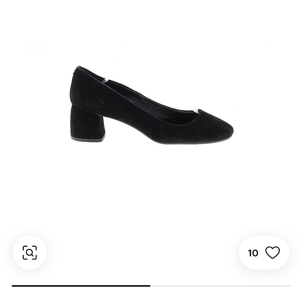 Kate Spade Black Suede Block Heels size 9